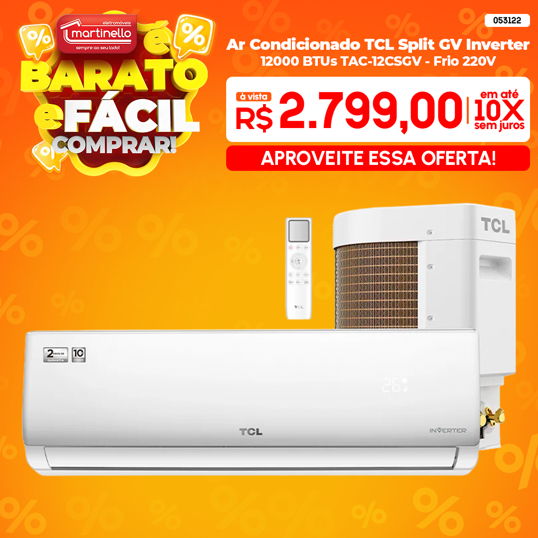 Ar Condicionado TCL Split GV Inverter