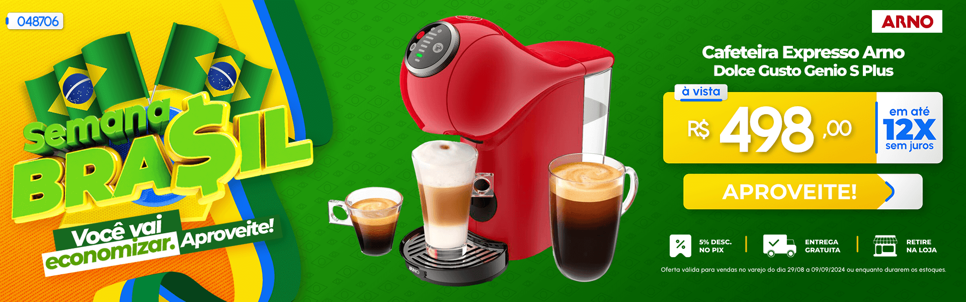 Cafeteira Arno Dolce Gusto