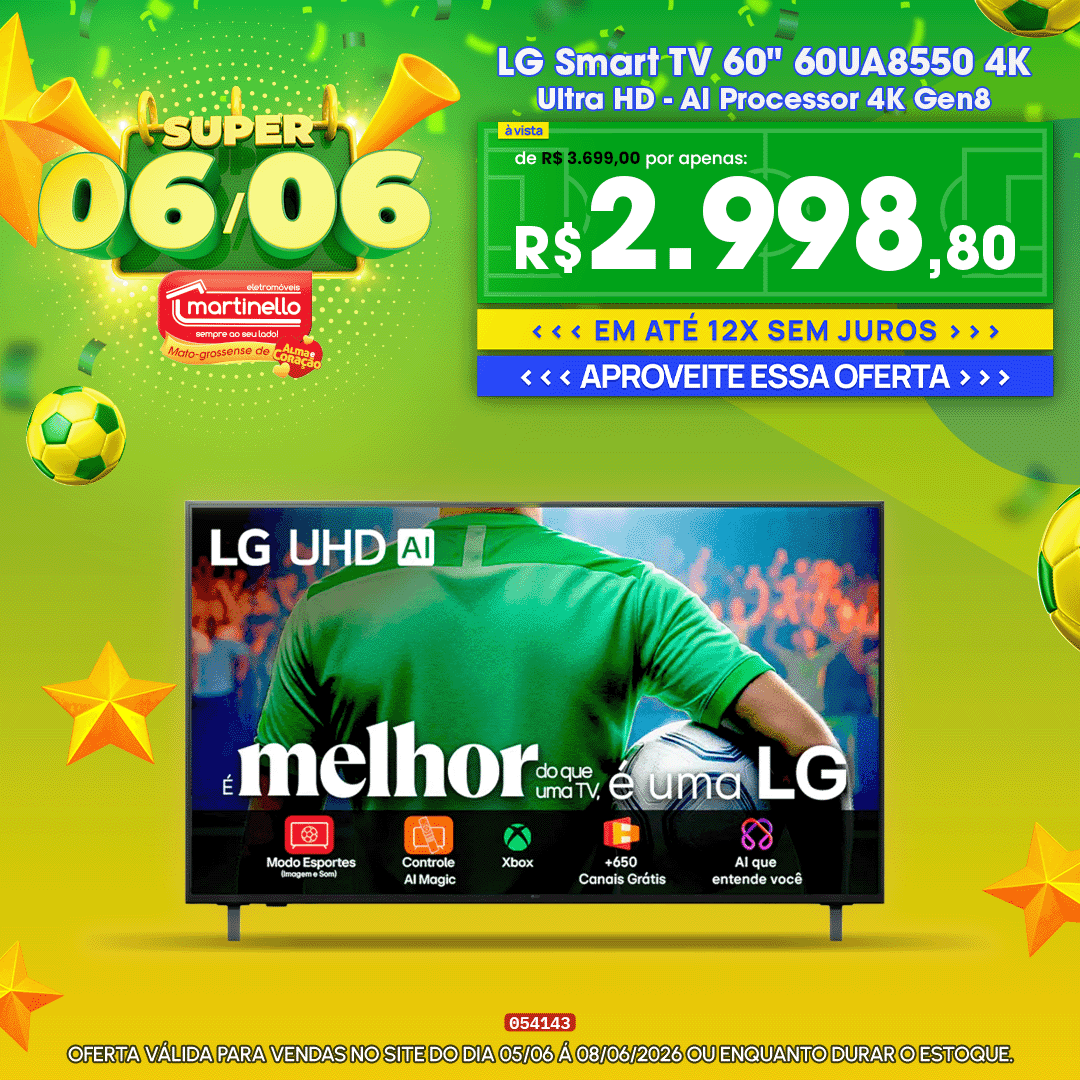 LG Smart TV 60" 60UA8550 4K