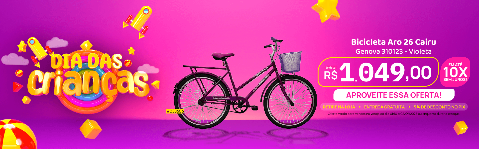Bicicleta Aro 26 Cairu