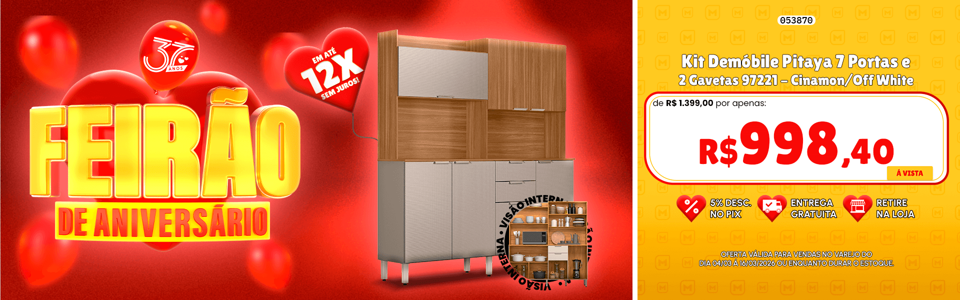 Kit Demóbile Pitaya 7 Portas e