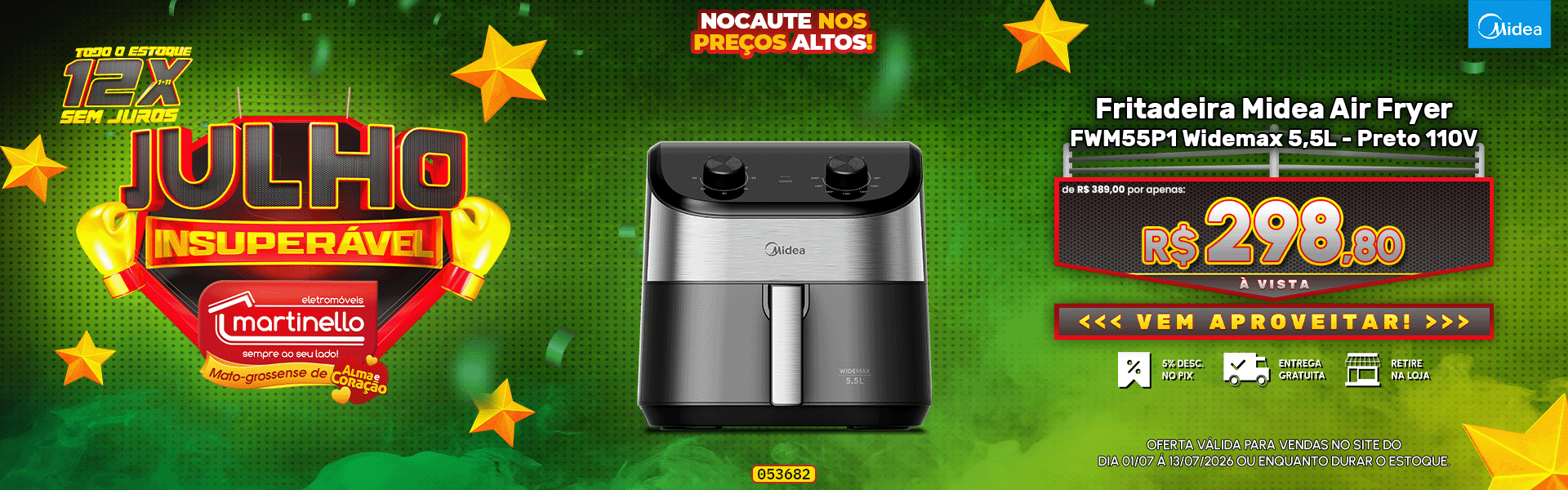 Fritadeira Midea Air Fryer
