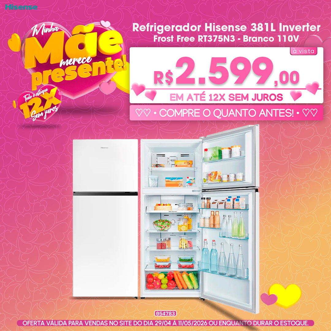 Refrigerador Hisense 381L Inverter