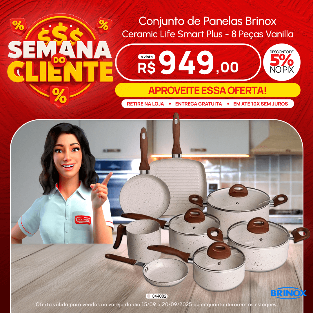 Conjunto de Panelas Brinox