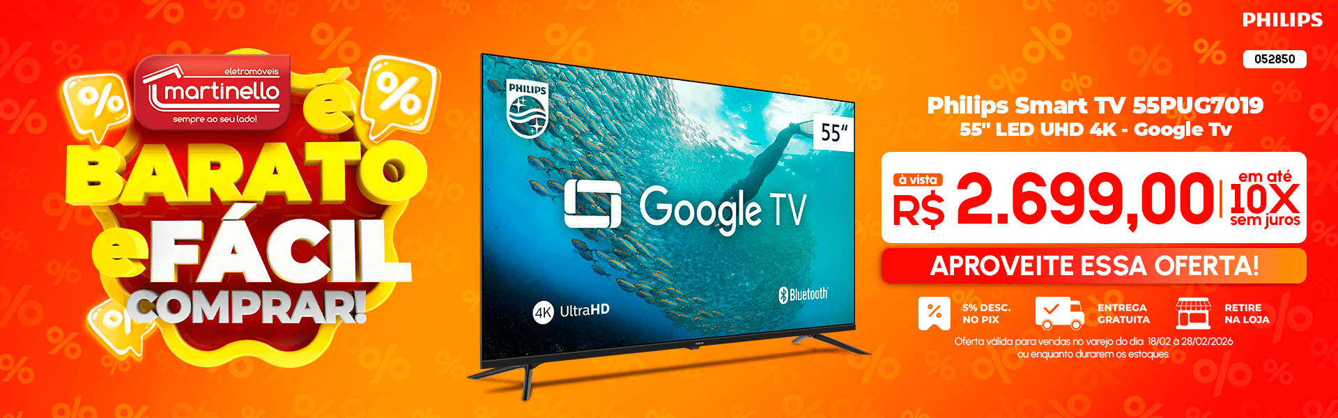 Philips Smart TV 55PUG7019