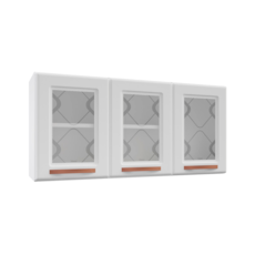 Armário Aéreo Triplo Telasul 120 Mirage - 8001007 Branco