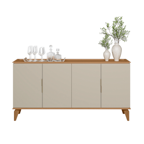 Balcão Buffet Linea Brasil Évora 1.6 - Jequitibá/Off White