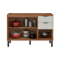 Balcão Demóbile Firenze Para Pia 120 cm 93231 - Amêndola/Nude