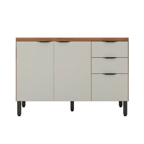 Balcão Demóbile Firenze Para Pia 120 cm 93231 - Amêndola/Nude