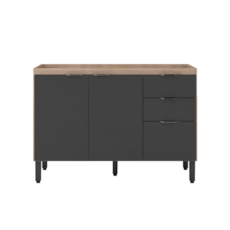 Balcão Demóbile Firenze Para Pia 120 cm 93231 - Avena/Grafito