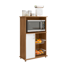 Balcão Fruteira Notável NT3075 - Freijó/Branco Balcão Fruteira Notável NT3075 - Freijó/Branco