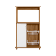 Balcão Fruteira Notável NT3075 - Freijó/Branco Balcão Fruteira Notável NT3075 - Freijó/Branco