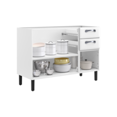 Balcão Itatiaia 120 cm New Premium 3 Portas 2 Gavetas 3500001851 - Branco Balcão Itatiaia 120 cm New Premium 3 Portas 2 Gavetas 3500001851 - Branco