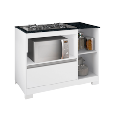 Balcão Notável Multiuso 3050 Com Gaveta - Branco 