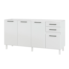 Balcão Telasul Liz 1,60 Metros Sem Tampo 821138-01 - Branco