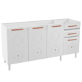 Balcão Telasul Mirage 815138 160 cm - Branco se...