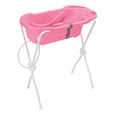 Banheira de Bebê Tutti Baby 6000 com Suporte - Rosa Banheira de Bebê Tutti Baby 6000 com Suporte - Rosa