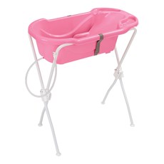 Banheira de Bebê Tutti Baby 6000 com Suporte - Rosa