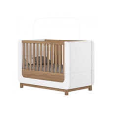 Berço Henn Mini-Cama Aconchego 2x1 I28-190 - Branco/Jequitibá Berço Henn Mini-Cama Aconchego 2x1 I28-190 - Branco/Jequitibá