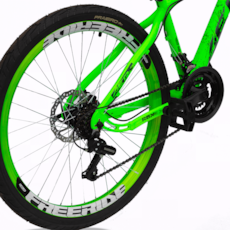 Bicicleta Aero Bike 491 RBX Alumínio 26 - Verde Neon