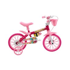 Bicicleta Aro 12 Cairu Flower - Rosa Branco Lilly 110581