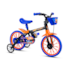 Bicicleta Aro 12 Nathor Masculino Hot Wheels - Preto/Laranja