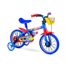 Bicicleta Aro 12 Nathor Masculino Patrulha Canina - Azul/Vermelho