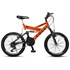 Bicicleta Aro 20 GPS 310 21 Marchas Colli  - Laranja Neon
 