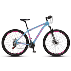 Bicicleta Aro 29 Atalanta 531 Colli - Azul/Rosa Neon