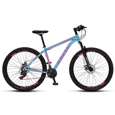 Bicicleta Aro 29 Atalanta 531 Colli - Azul/Rosa Neon