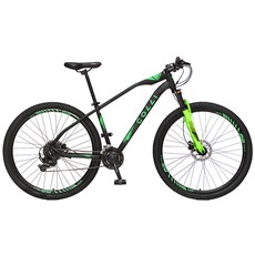 Bicicleta Aro 29 Duster 831H Colli - Preto / Verde Neon 