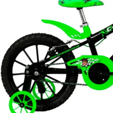 Bicicleta Cairu 311683 MTB Masculino Racer Kids 16 - Preto/Verde
