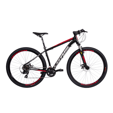 Bicicleta Cairu Alumínio Lótus Nitro 312513 Aro 29 - Preto/Vermelho