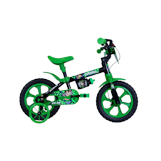 Bicicleta Cairu Masculino Play Kids 12 - Preto/Verde 320322 Bicicleta Cairu Masculino Play Kids 12 - Preto/Verde 320322
