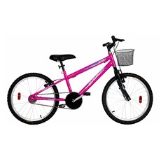 Bicicleta Cairu MTB Feminina Star Girl Aro 20 - Rosa/Pink
