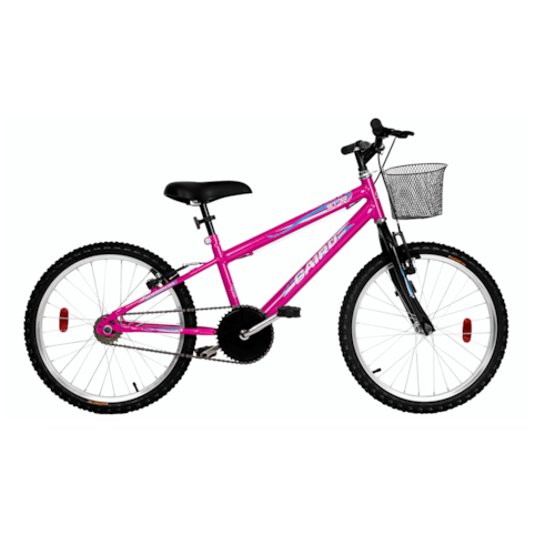 Bicicleta Cairu MTB Feminina Star Girl Aro 20 - Rosa/Pink