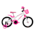 Bicicleta Cairu MTB Feminino Fadinha 16 - Branco/Pink 311648 