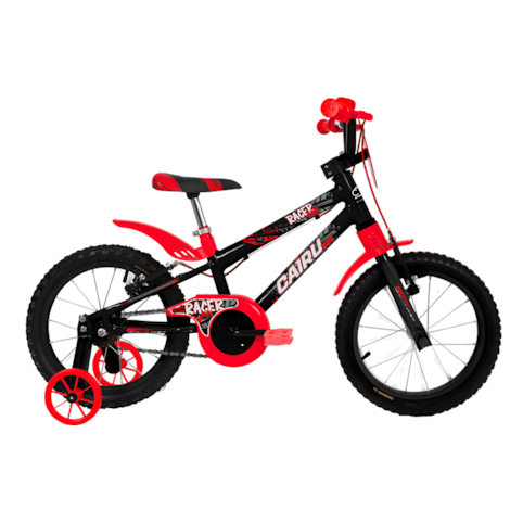 Bicicleta Cairu MTB Masculino Racer Kids 16 - Preto/Vermelho 311663
