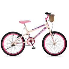 Bicicleta Colli 107 Jully Aro 20 - Bege Bicicleta Colli 107 Jully Aro 20 - Bege
