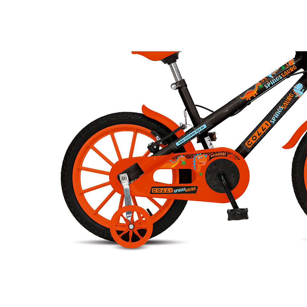 Bicicleta Colli 202 Spinossauro Aventuras Aro 16 1112D - Preto