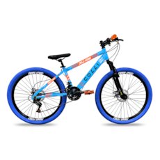 Bicicleta Colli 250 Grau 21 Marchas Aro 26 - Azul Champanhe