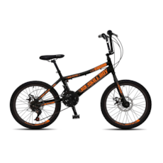 Bicicleta Colli 320 MTB Skill 20 - Preto Fosco/Laranja Neon