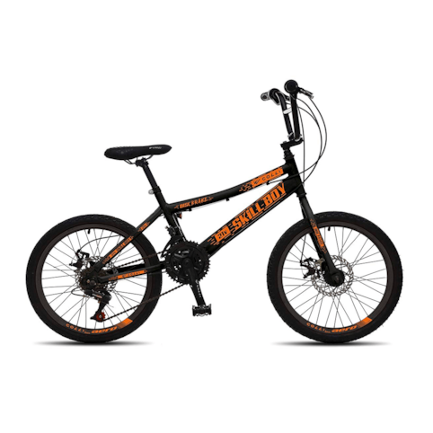 Bicicleta Colli 320 MTB Skill 20 - Preto Fosco/Laranja Neon