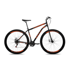 Bicicleta Colli  3440 Nantes 21 Marchas Aro 29 - Preto/Laranja Neon