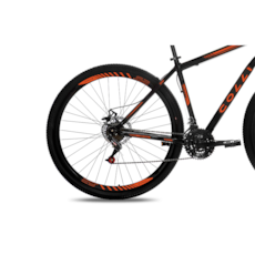 Bicicleta Colli  3440 Nantes 21 Marchas Aro 29 - Preto/Laranja Neon