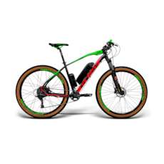 Bicicleta Elétrica 29 GTS M1 500w Aro 29 Tamanho 17 - Verde/Vermelho