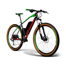 Bicicleta Elétrica 29 GTS M1 500w Aro 29 Tamanho 17 - Verde/Vermelho