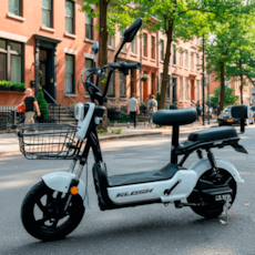 Bicicleta Elétrica Klosh Ravi 003 800W - Branca