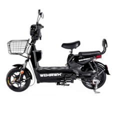 Bicicleta Elétrica Sccoter Wehawk Basket 5002 HW500 - Preto