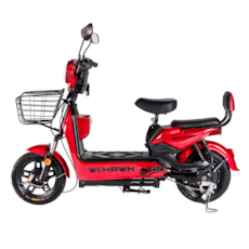 Bicicleta Elétrica Sccoter Wehawk Basket 500W HW500 - Vermelho 